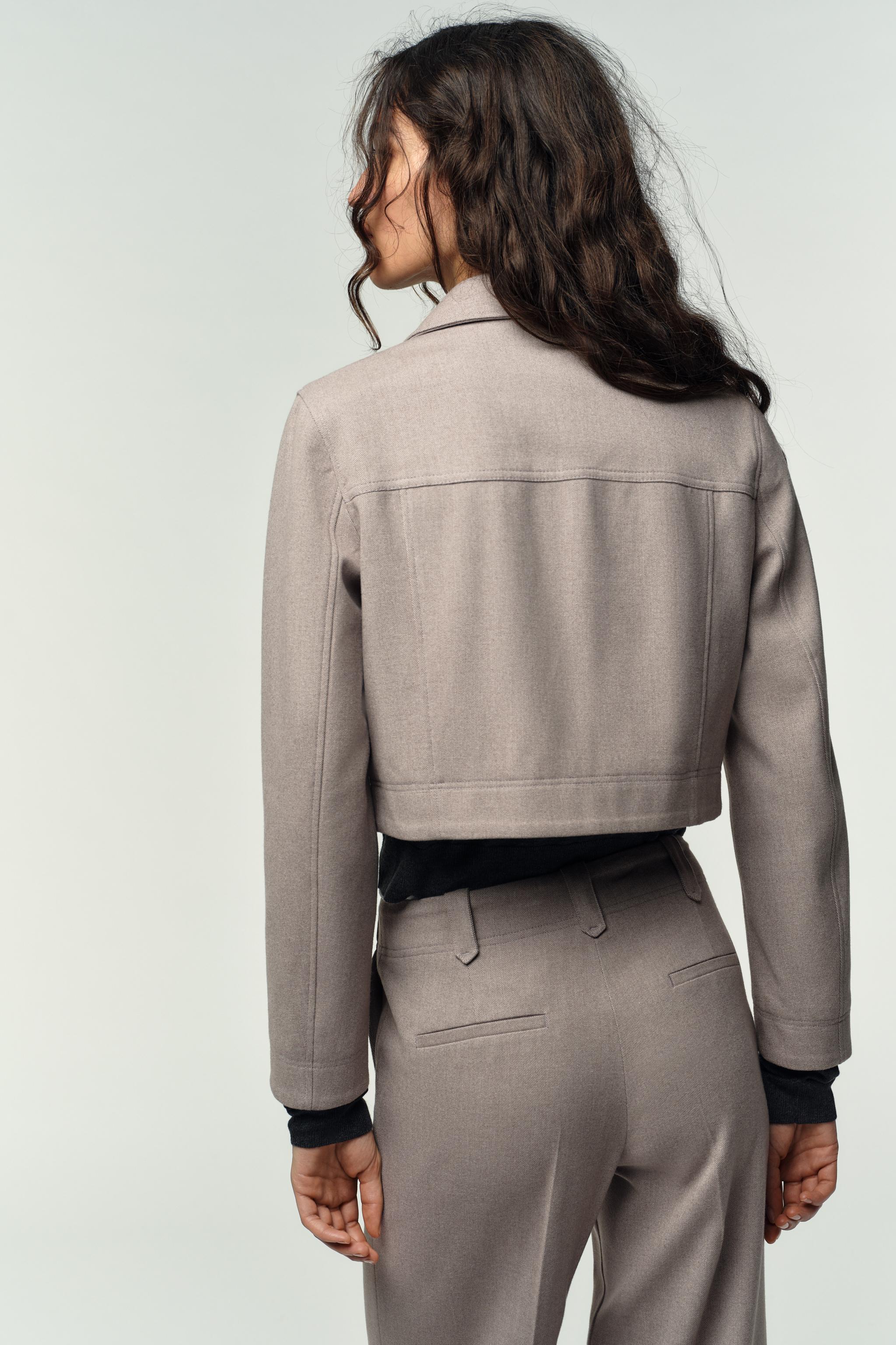 CROPPED ZIP-UP JACKET